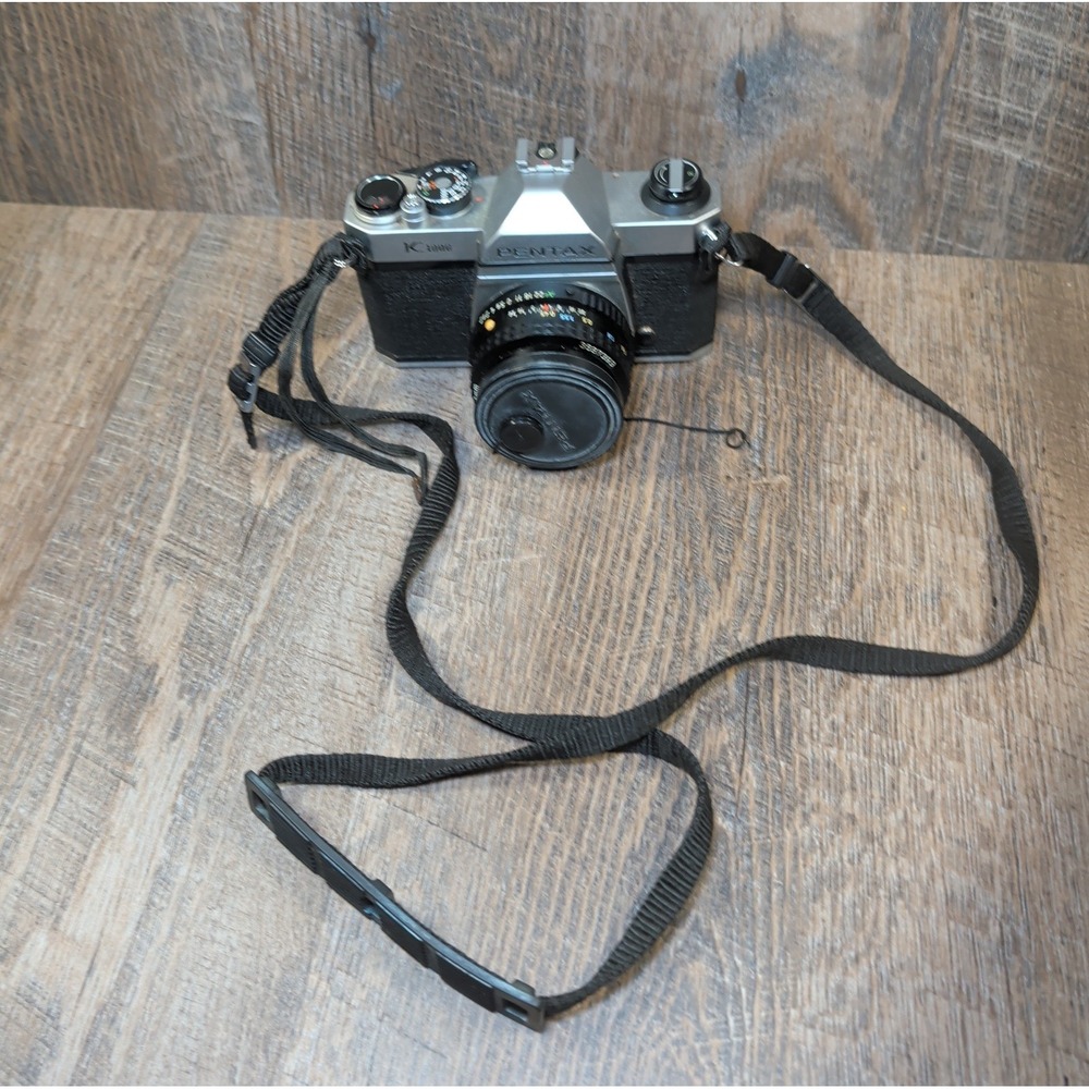 Vintage Asahi Pentax K1000 SMC Pentax-M 1:2 50mm Film Camera UNTESTED PARTS ONLY